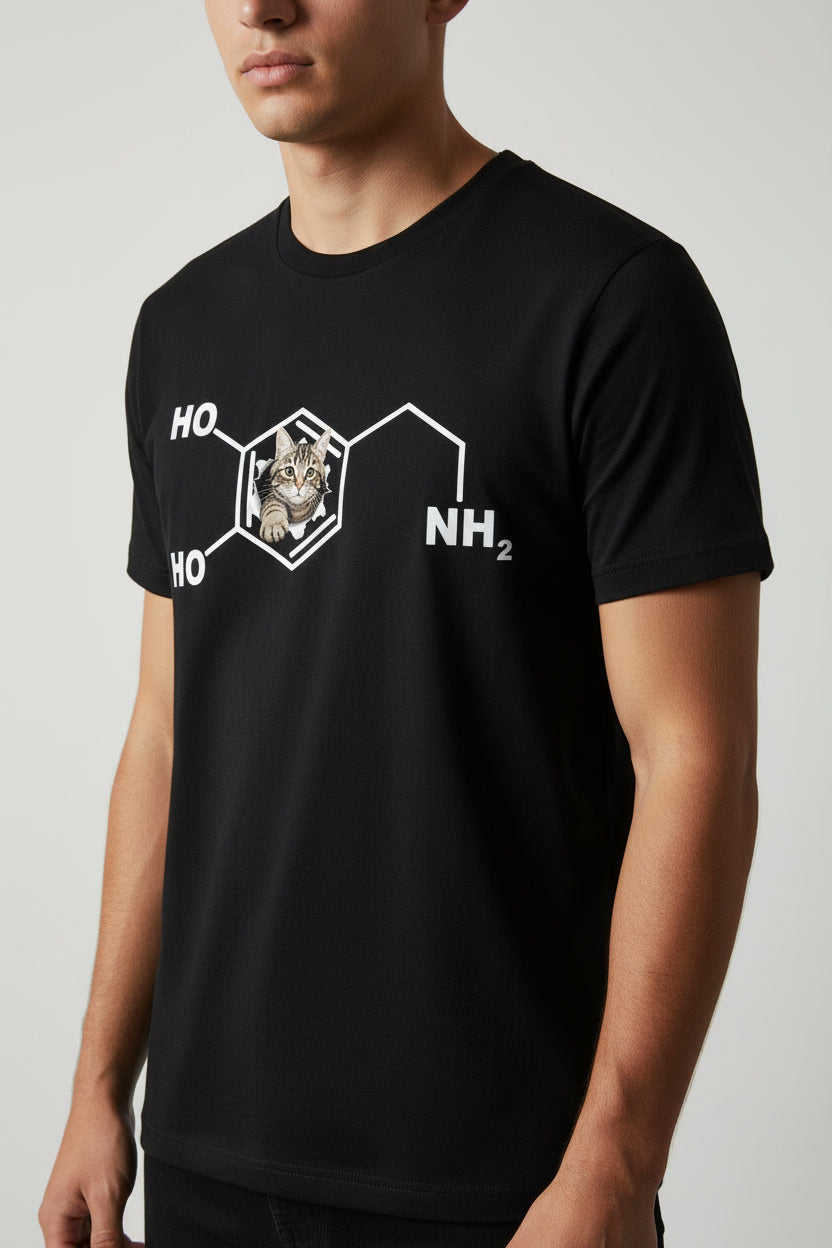 Funny Dopamine Molecule Cat for Science Lovers & Cat Owners