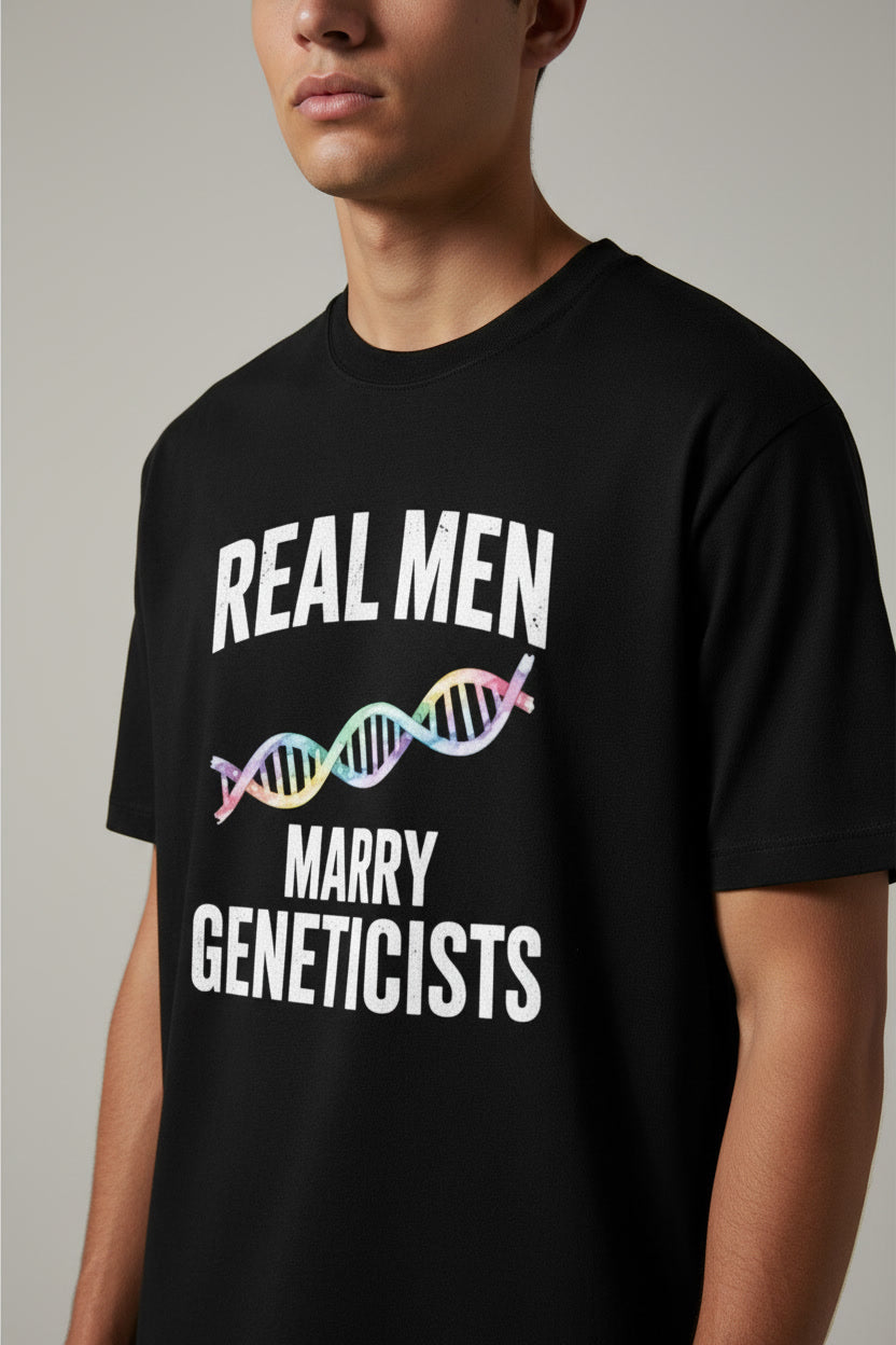 Real Men Marry Geneticists Funny DNA Science Humor