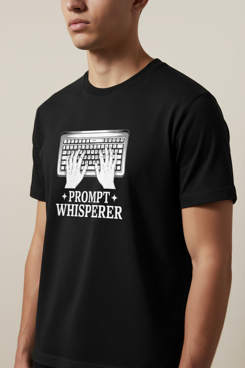 AI Nerd Prompt Whisperer Geeky Keyboard Typing Geek