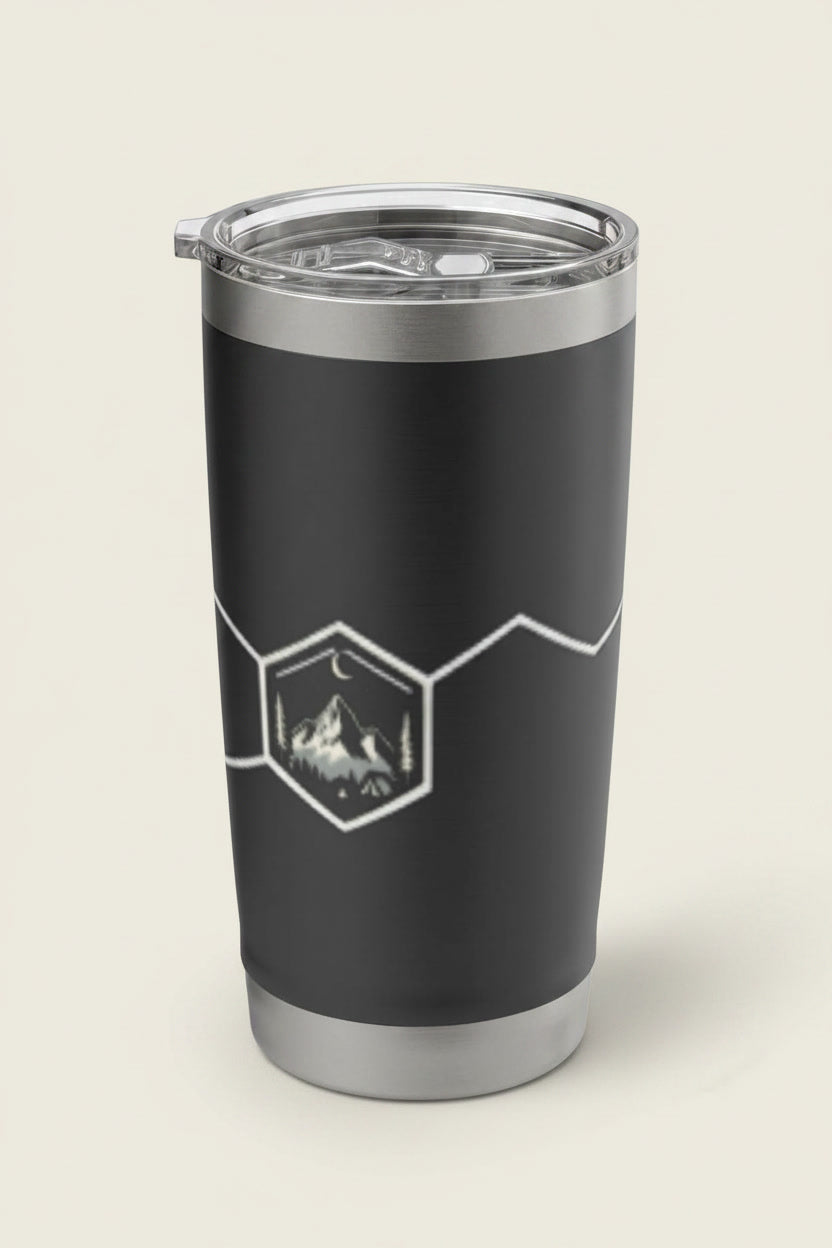 Dopamine Molecule Hiking Camping Science Mountain Adventure