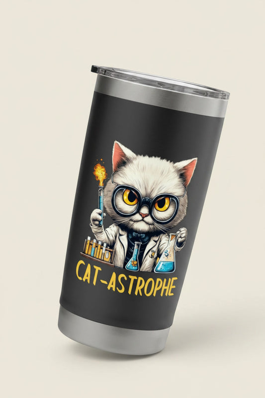 Science Cat Funny CAT-ASTROPHE Chemistry Lab Explosion Kitty