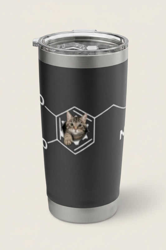 Funny Dopamine Molecule Cat for Science Lovers & Cat Owners