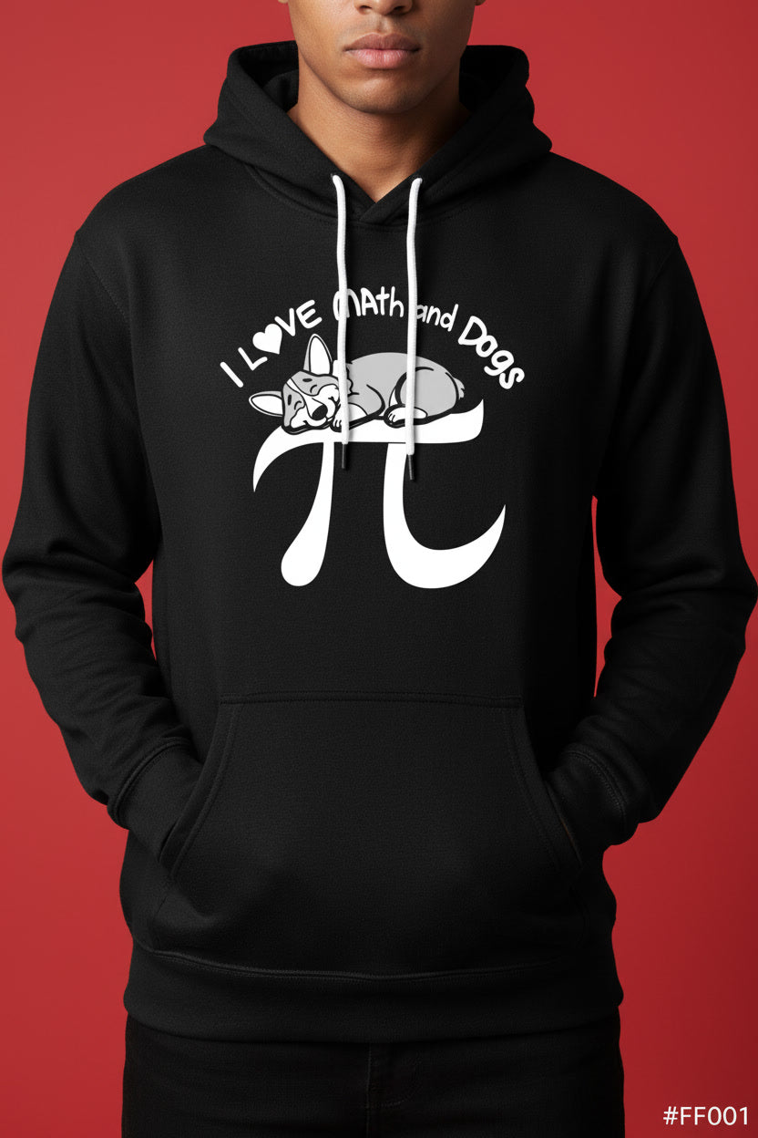 Funny I Love Math and Dogs Cute Pi Symbol Nerdy Design