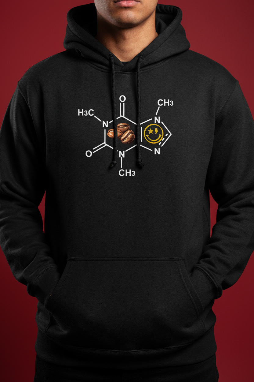 Caffeine Molecule Coffee Beans Nerdy Chemistry Smile