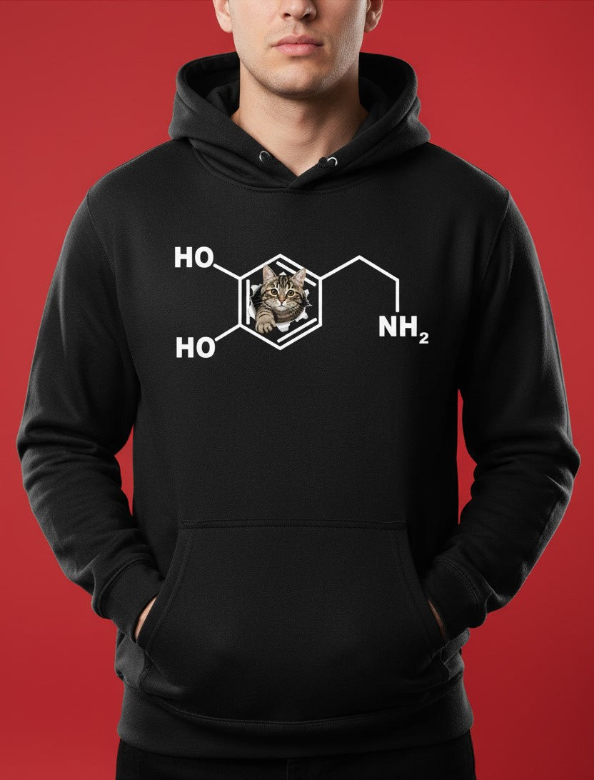 Funny Dopamine Molecule Cat for Science Lovers & Cat Owners