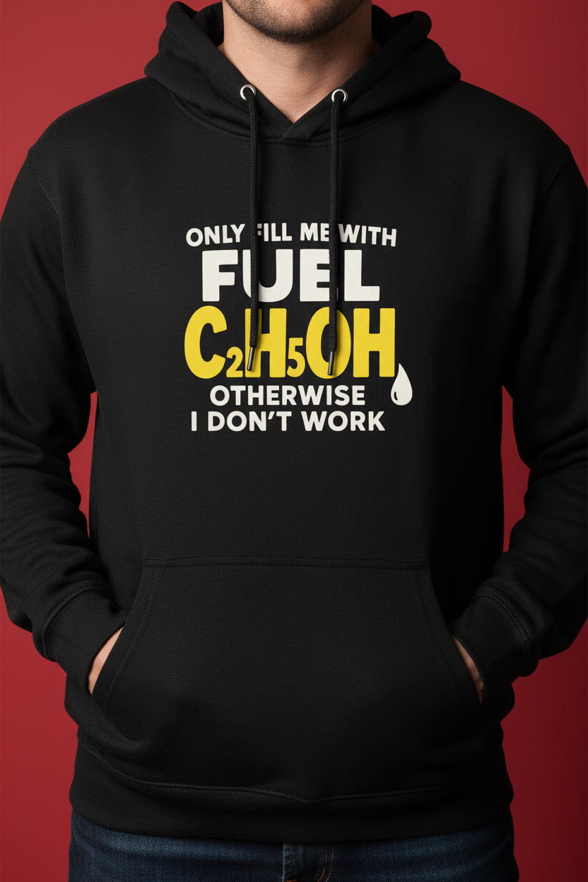 C2H5OH Fuel Chemistry Alcohol Molecule Funny Science Humor