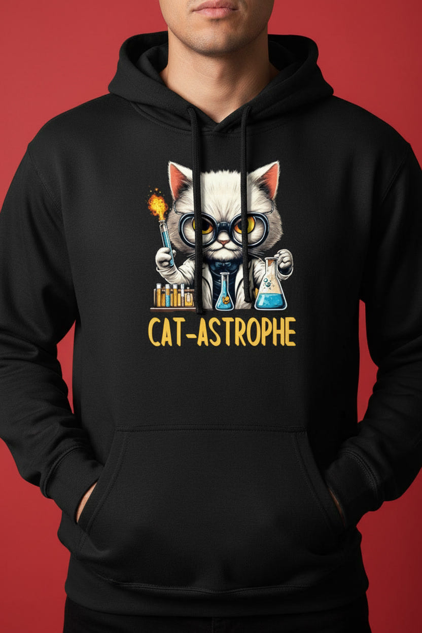 Science Cat Funny CAT-ASTROPHE Chemistry Lab Explosion Kitty