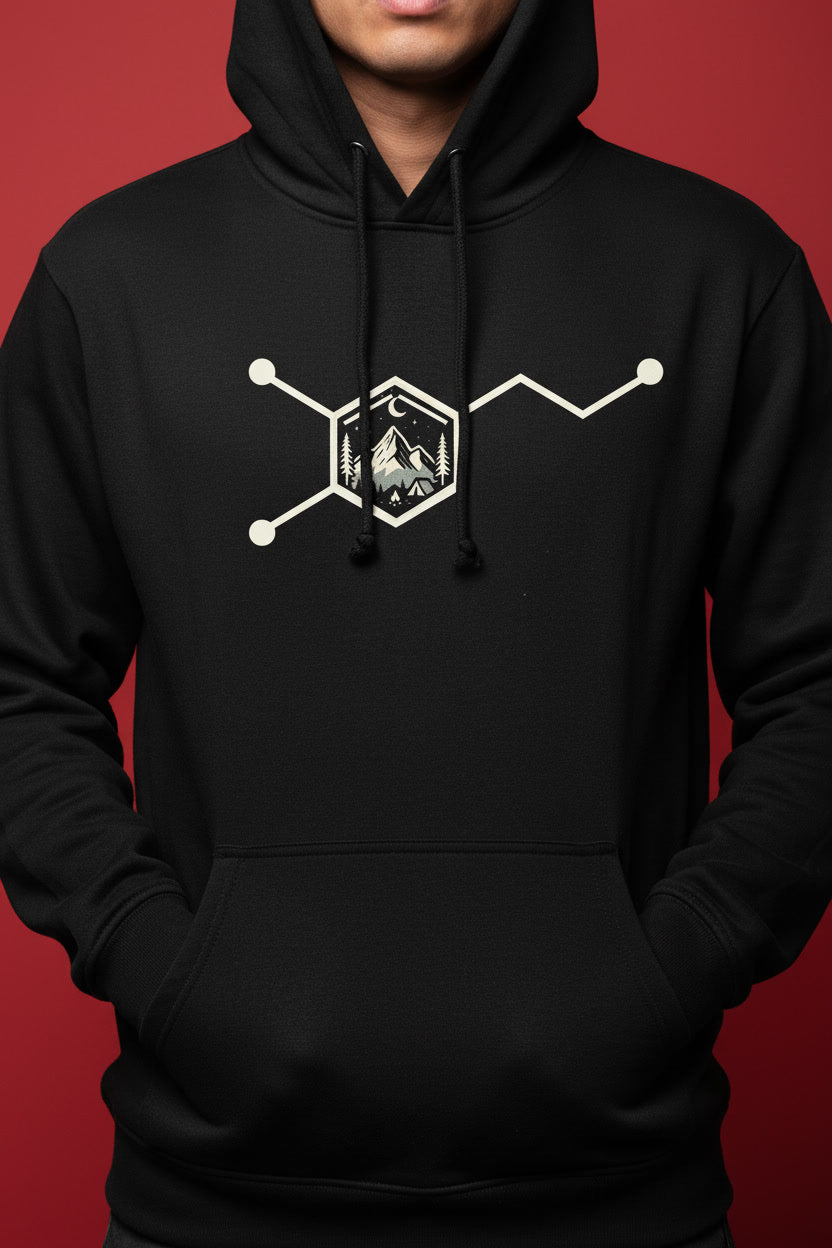 Dopamine Molecule Hiking Camping Science Mountain Adventure