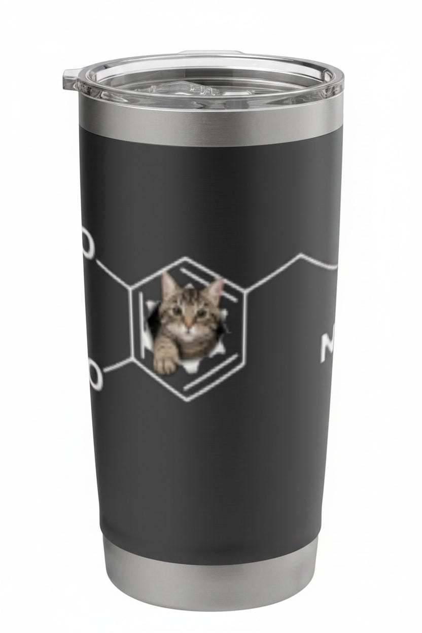 Funny Dopamine Molecule Cat for Science Lovers & Cat Owners