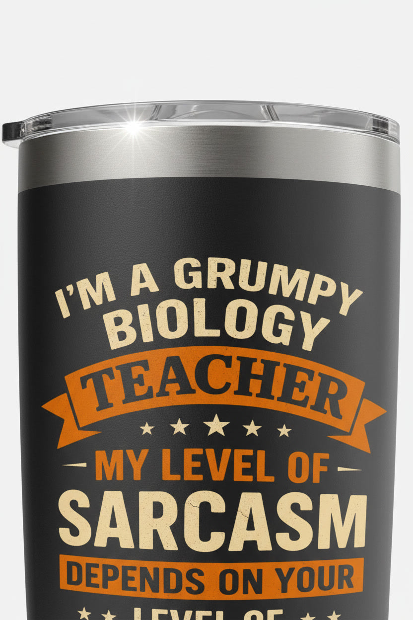 Biology Teacher Grumpy Sarcasm Funny Science Humor