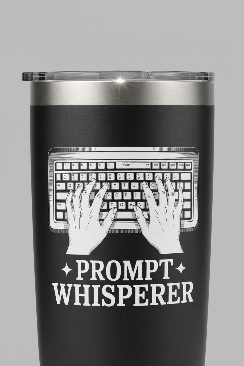 AI Nerd Prompt Whisperer Geeky Keyboard Typing Geek