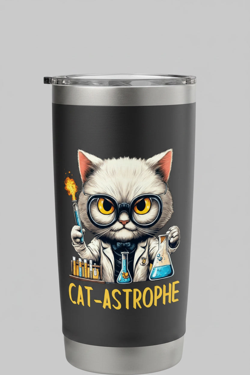 Science Cat Funny CAT-ASTROPHE Chemistry Lab Explosion Kitty