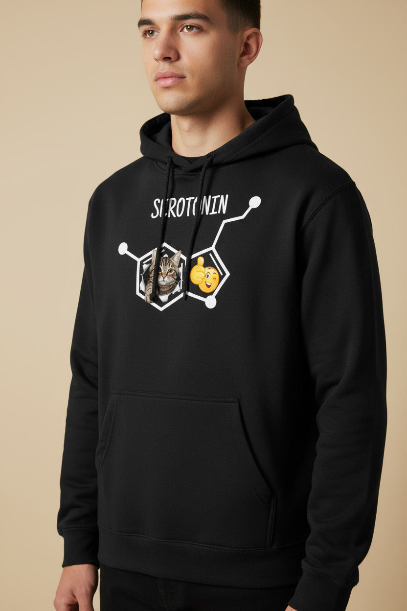 Funny Cat Serotonin Mental Health Science Humor Molecule