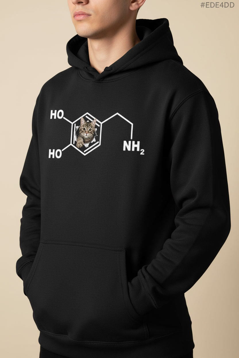 Funny Dopamine Molecule Cat for Science Lovers & Cat Owners