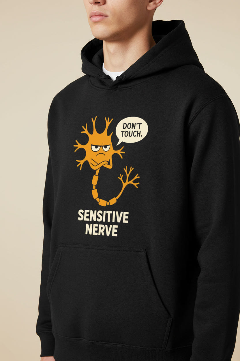 Don't Touch Sensitive Nerve Funny Neuroscience Biology Pun