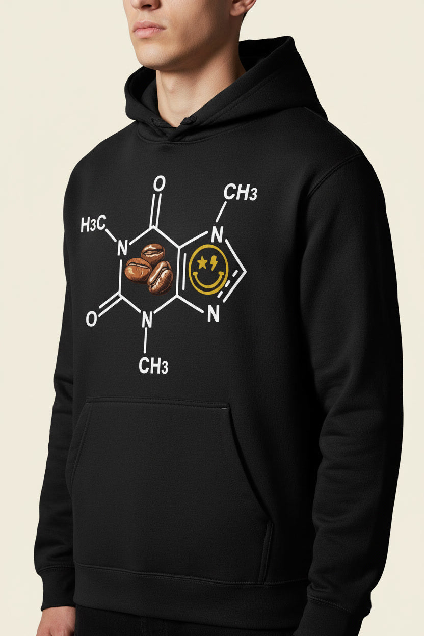 Caffeine Molecule Coffee Beans Nerdy Chemistry Smile
