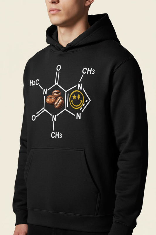 Caffeine Molecule Coffee Beans Nerdy Chemistry Smile