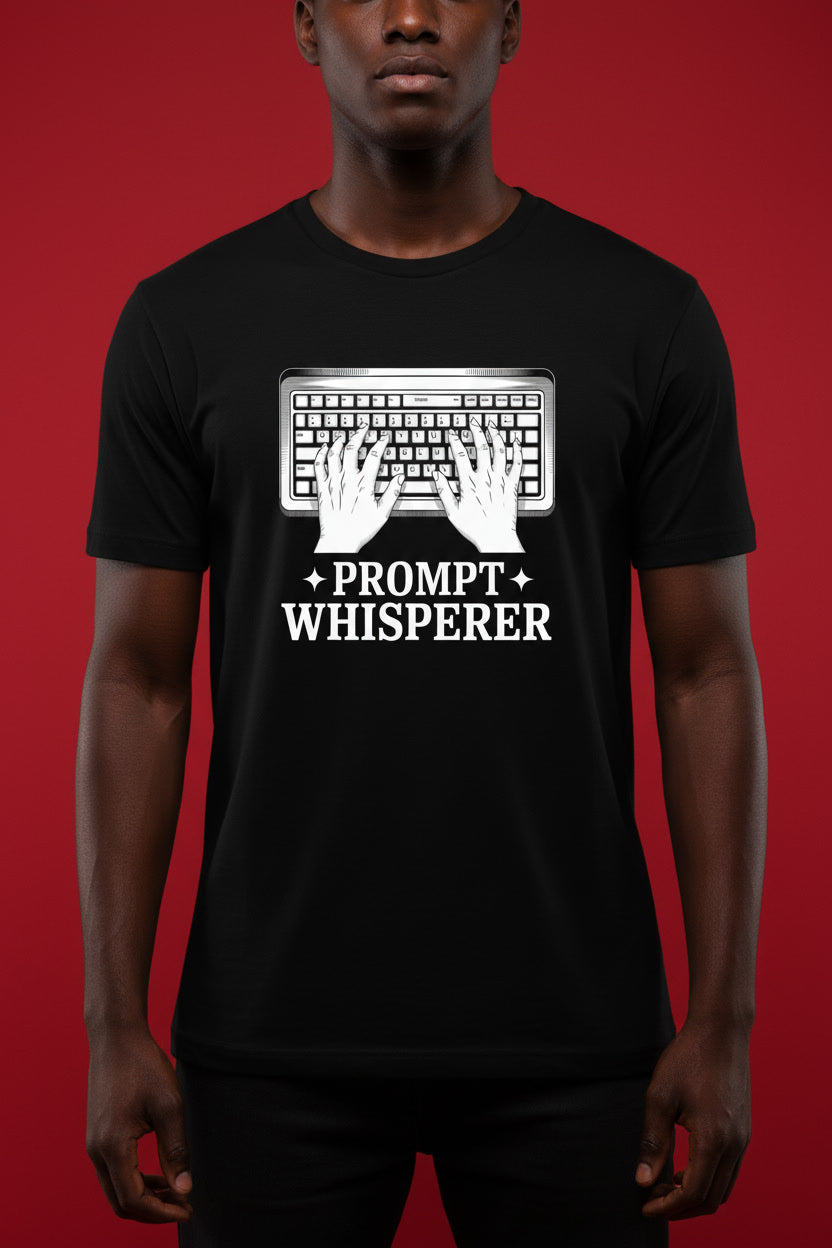 AI Nerd Prompt Whisperer Geeky Keyboard Typing Geek