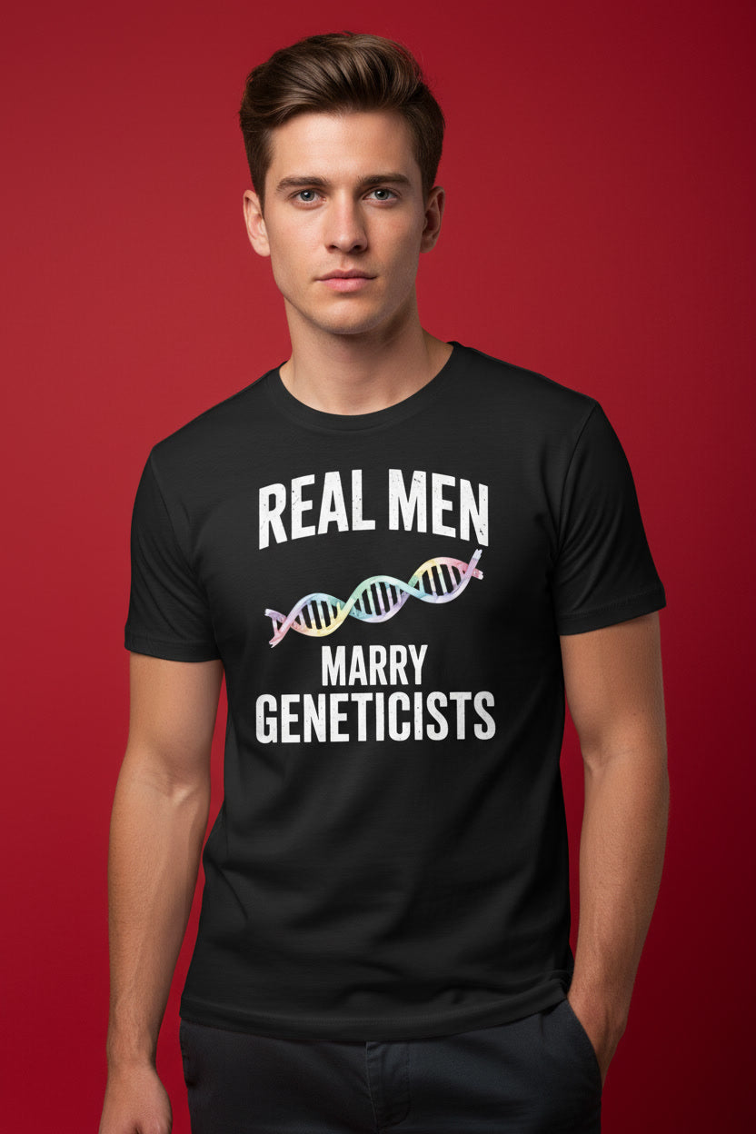 Real Men Marry Geneticists Funny DNA Science Humor