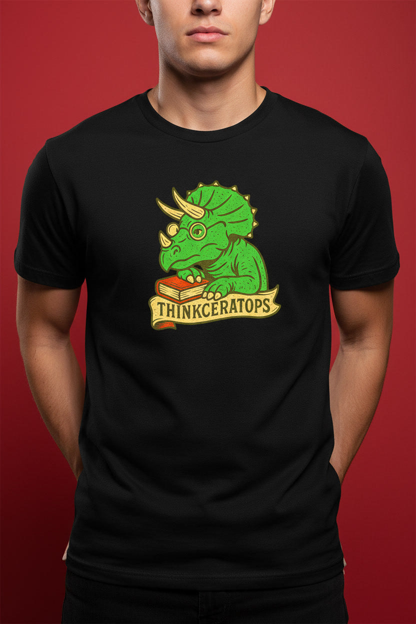 Thinkceratops Smart Triceratops Dinosaur Funny Nerd Humor