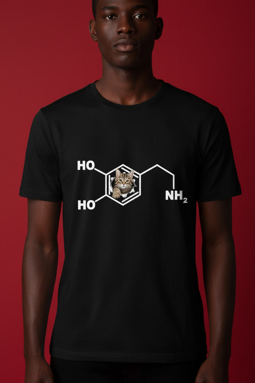 Funny Dopamine Molecule Cat for Science Lovers & Cat Owners