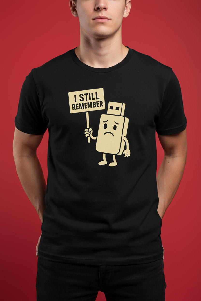USB Memory Stick Funny Retro Tech Nerd Humor Digital Jokes