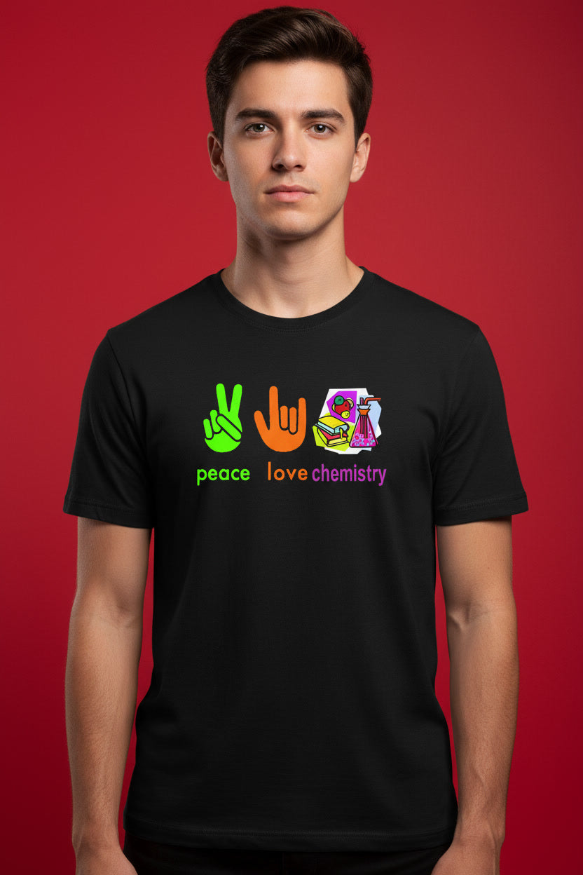Peace Love Chemistry Funny Chemistry Science Teacher Student